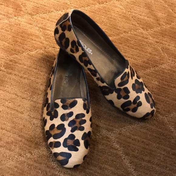aerosoles leopard print loafers
